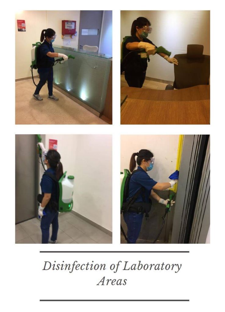 disinfection singapore laboratory area
